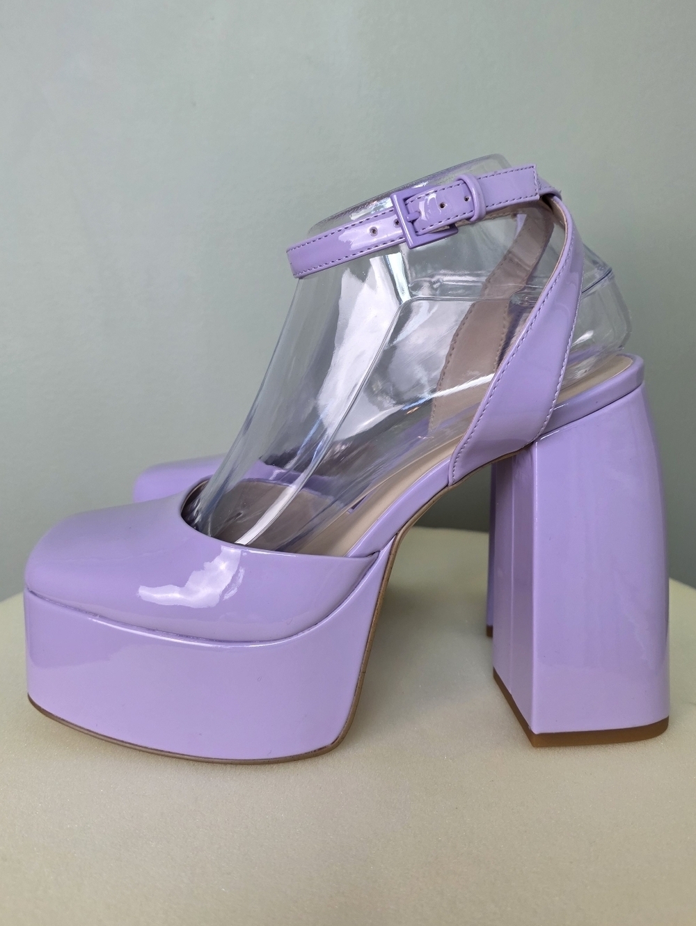 BP. Danni Platform Pump Square Toe, Lilac Purple – Size 7.5M - Great Condition! - Picture 14 of 16